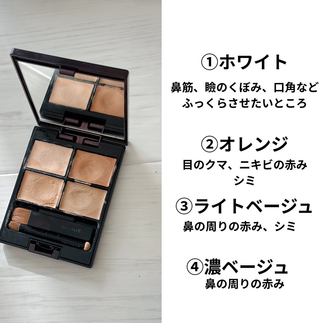 トーンパーフェクティング パレット/DECORTÉ/パレットコンシーラーを使ったクチコミ(2枚目)