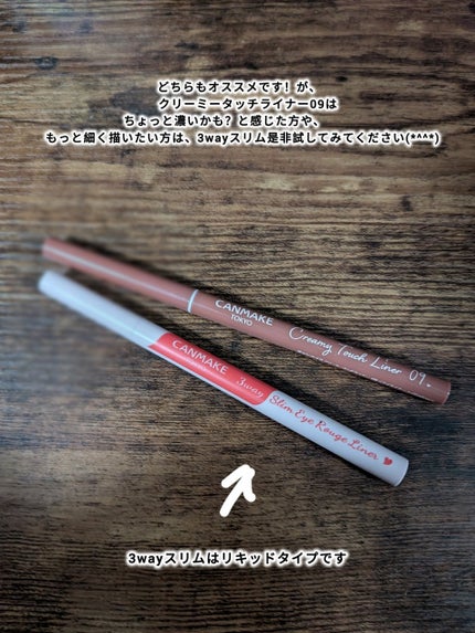 3wayスリムアイルージュライナー/キャンメイク/リキッドアイライナーを使ったクチコミ(3枚目)