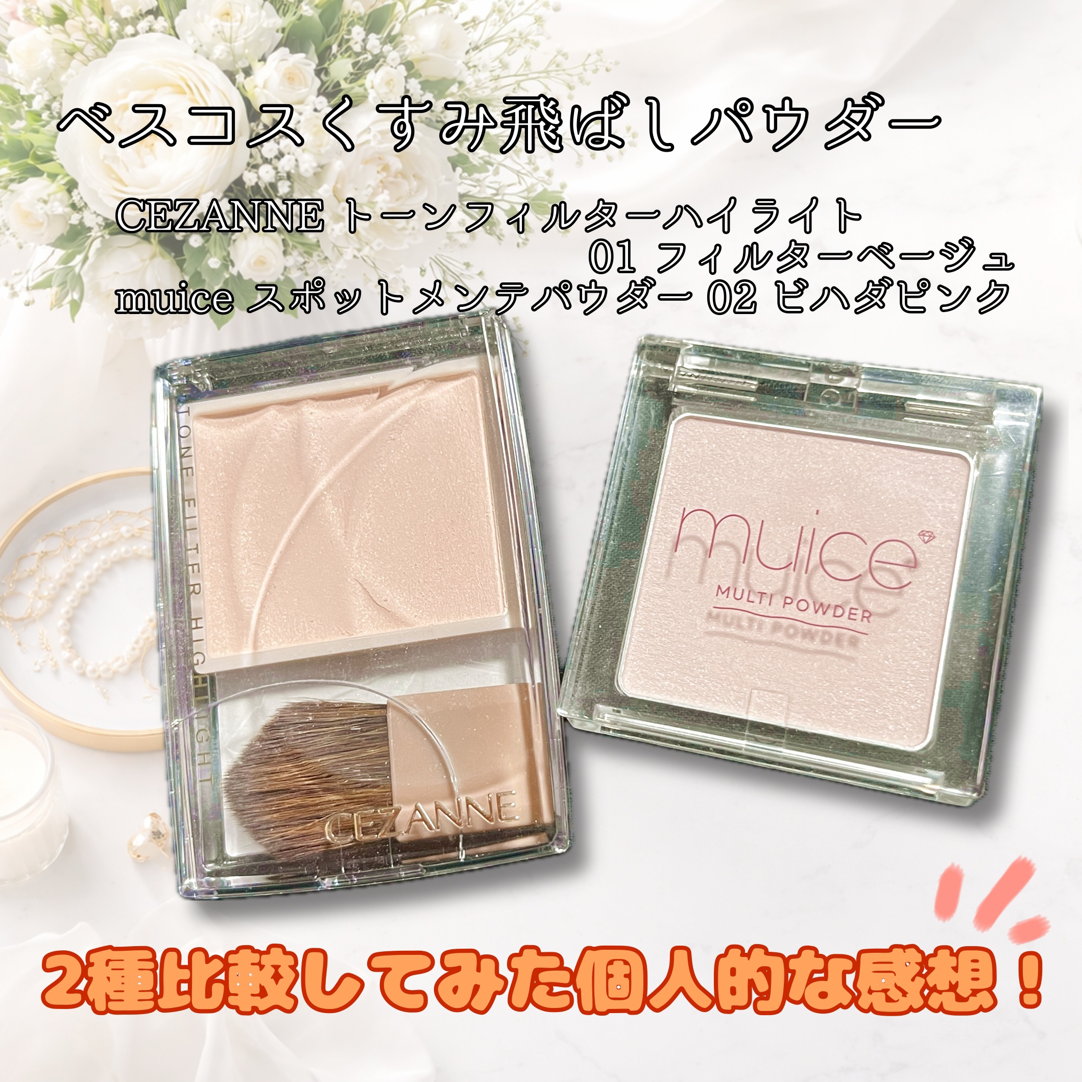 スポットメンテパウダー/muice/プレストパウダーを使ったクチコミ（1枚目）