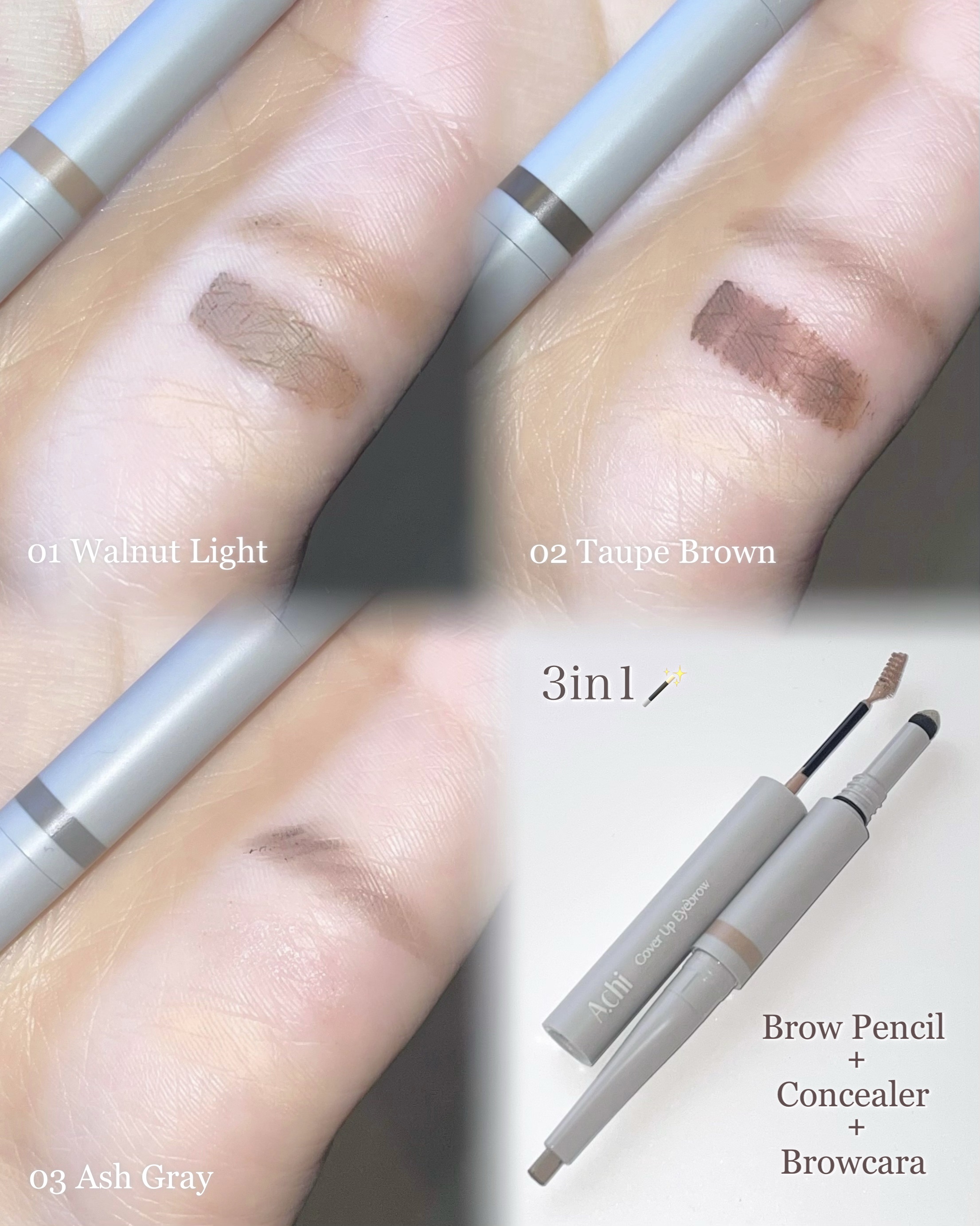 カバーアップブロウ/A.chi/アイブロウペンシルを使ったクチコミ（2枚目）