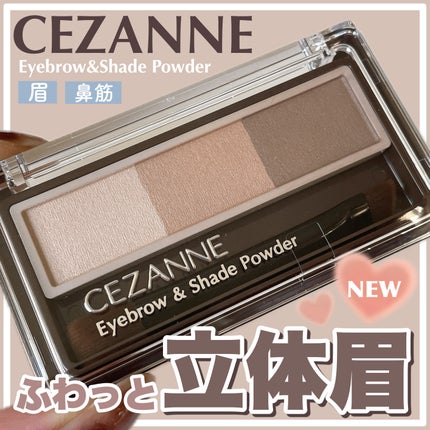 アイブロウ&シェードパウダー/CEZANNE/パウダーアイブロウを使ったクチコミ(1枚目)
