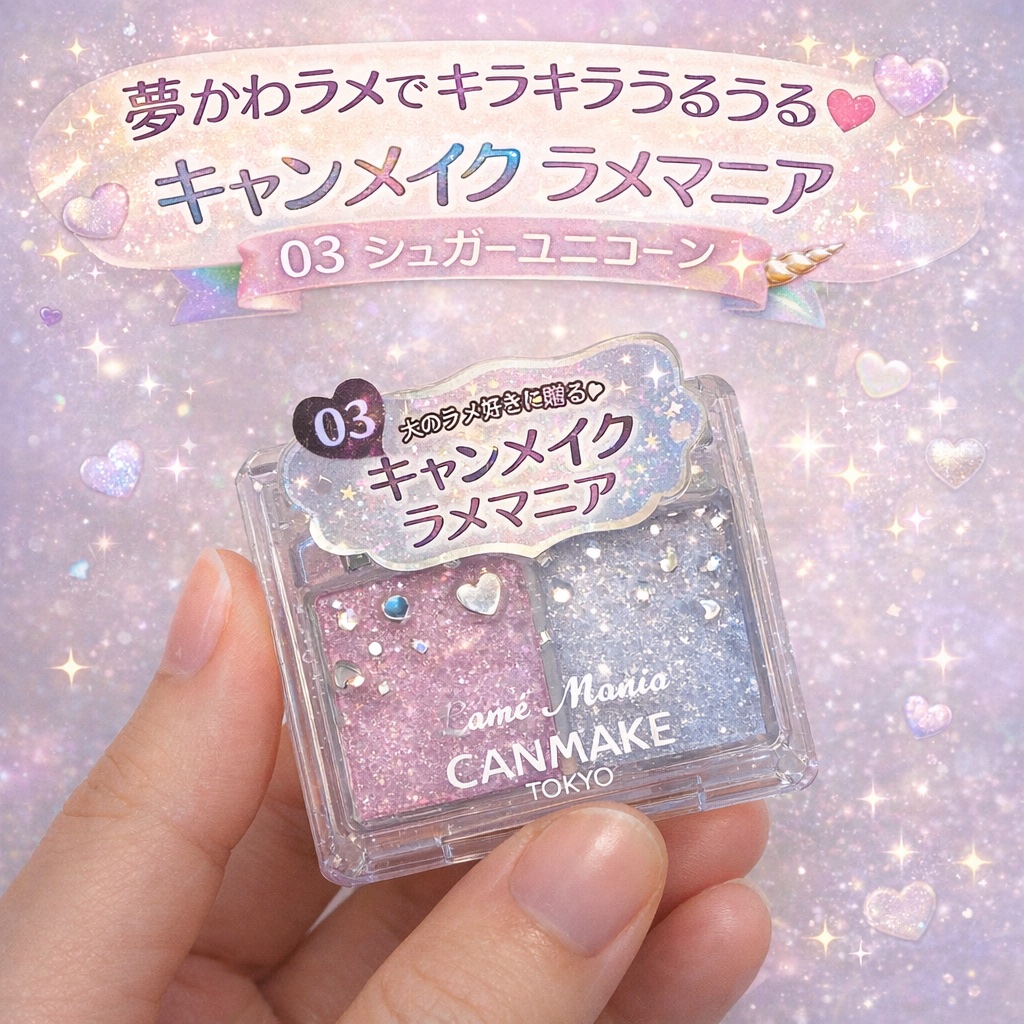ラメマニア/キャンメイク/アイシャドウを使ったクチコミ（1枚目）