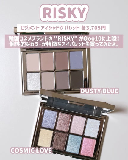 PIGMENT EYESHADOW PALETTE /RISKY /アイシャドウパレットを使ったクチコミ(2枚目)