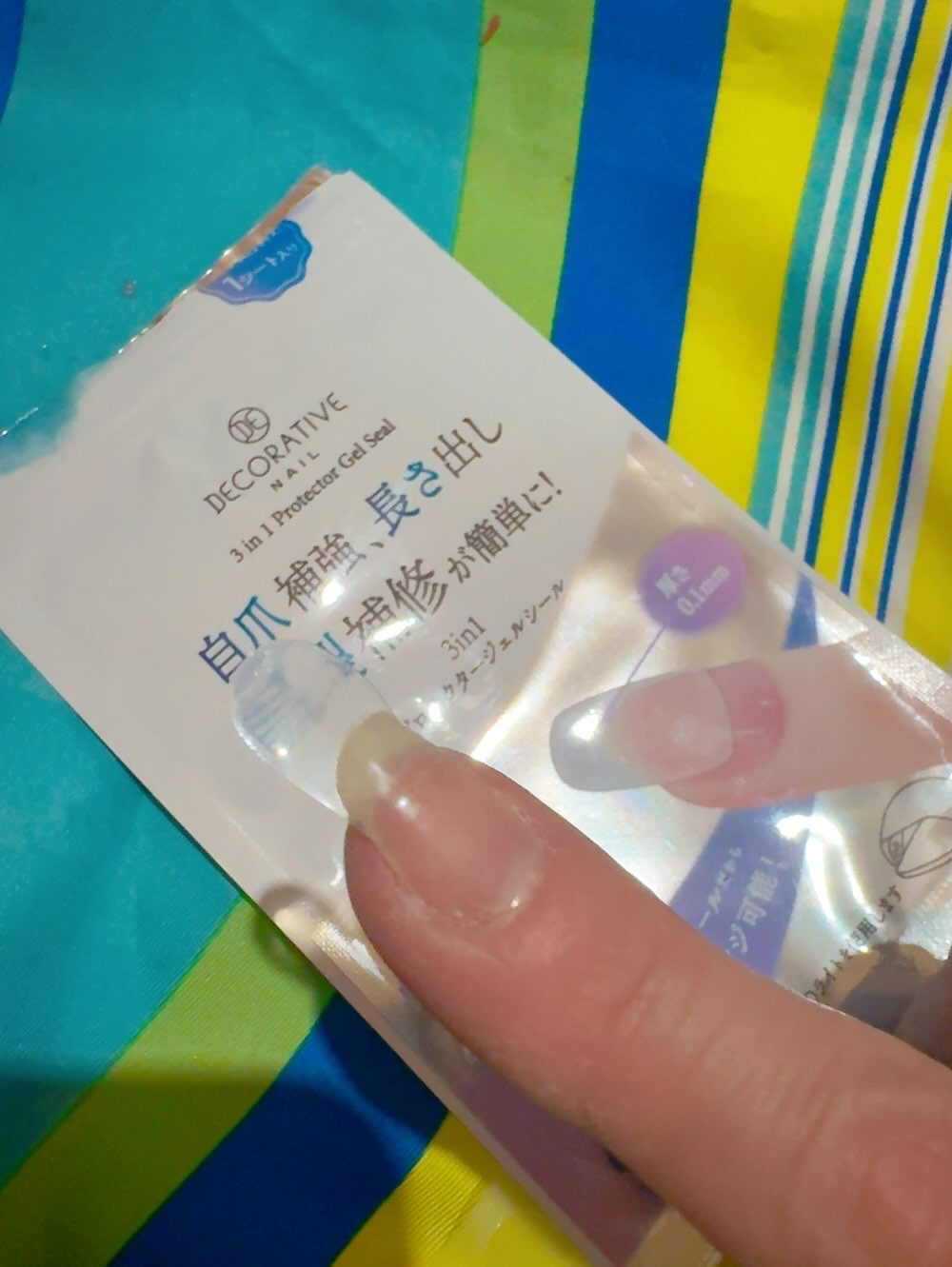 3in1 プロテクタージェルシール/Decorative Nail/ネイルシールを使ったクチコミ（3枚目）