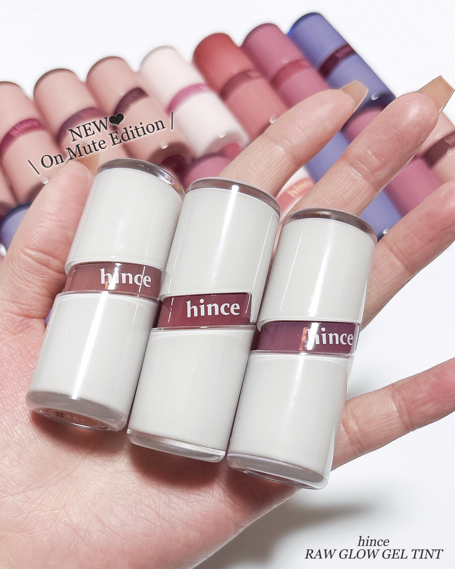 ロウグロウジェルティント R031 ベイグ（VAGUE）〈On Mute エディション〉/hince/リップティントを使ったクチコミ（2枚目）