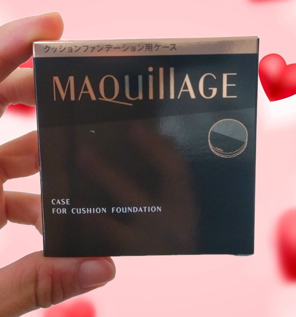 ドラマティックエッセンスクッション グロウ/マキアージュ/クッションファンデーションを使ったクチコミ（2枚目）