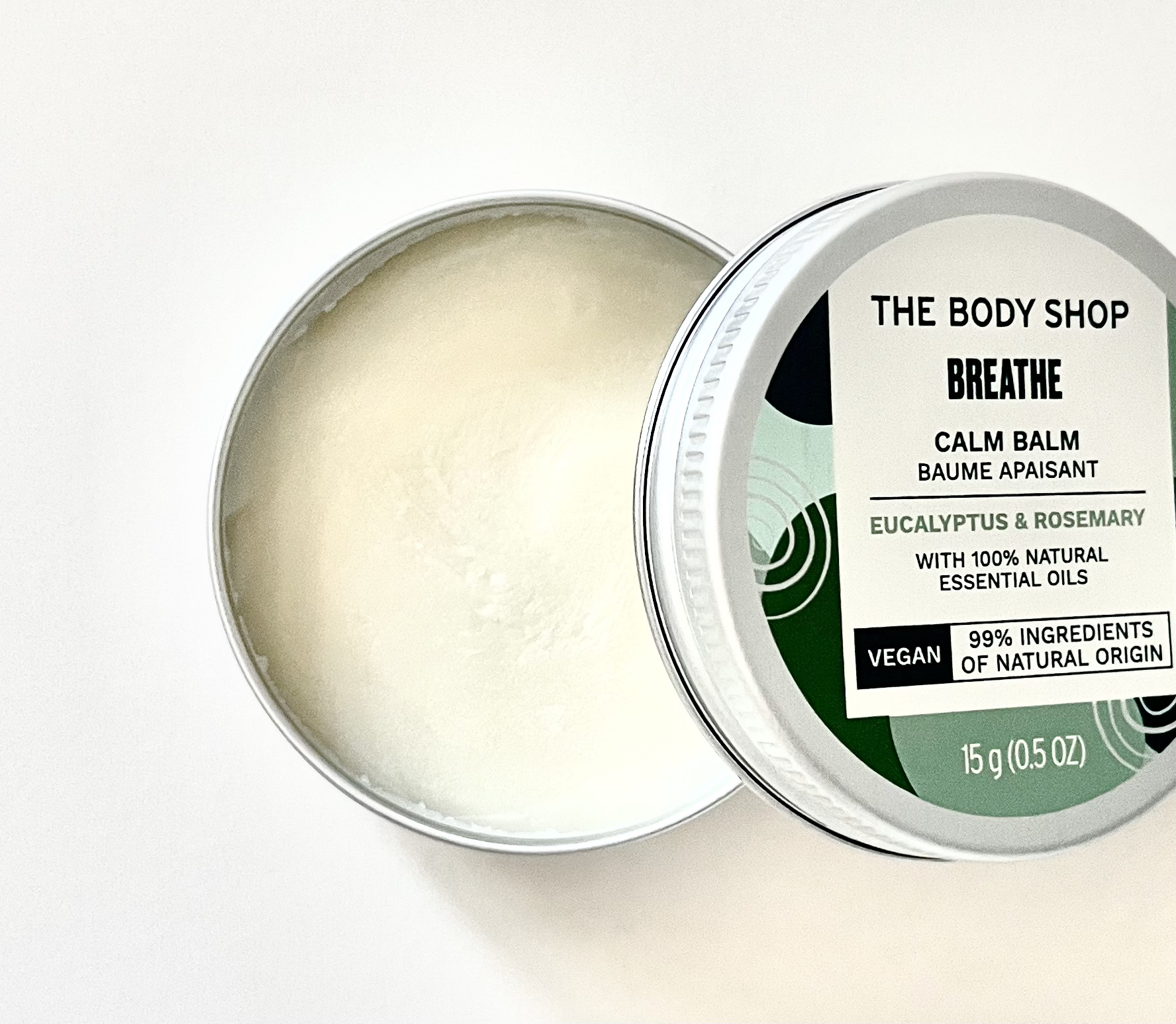 THE BODY SHOP ウェルネス　カームバーム　ユーカリ＆ローズマリーのクチコミ「THE BODY SHOP（ザ・ボディショップ）
ウェルネス　🌿BREATHE
カームバーム（.....」（2枚目）