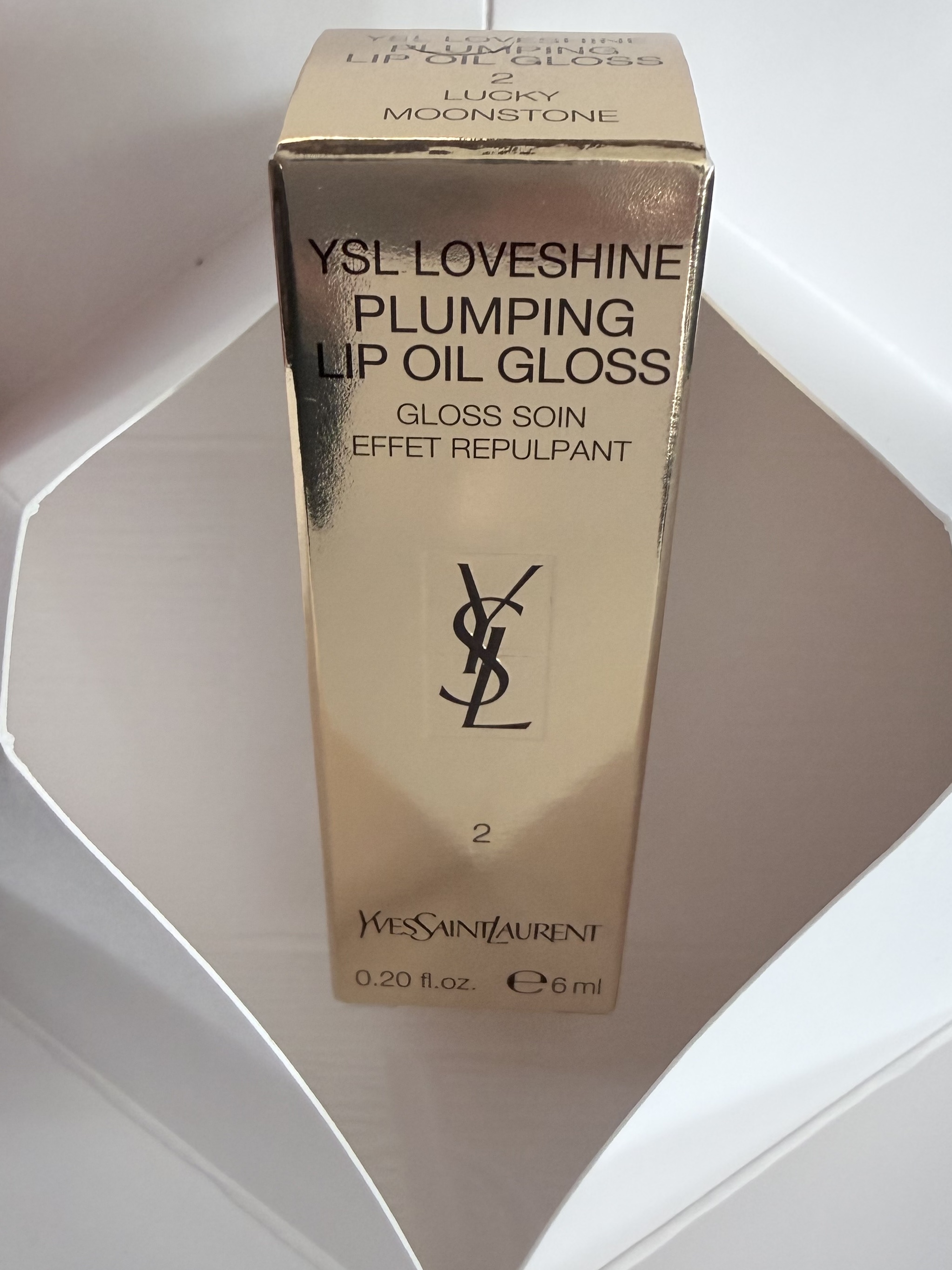YSL ラブシャイン グロスプランパー #2 ラッキー ムーンストーン/YVES SAINT LAURENT BEAUTE/リップグロスを使ったクチコミ（1枚目）