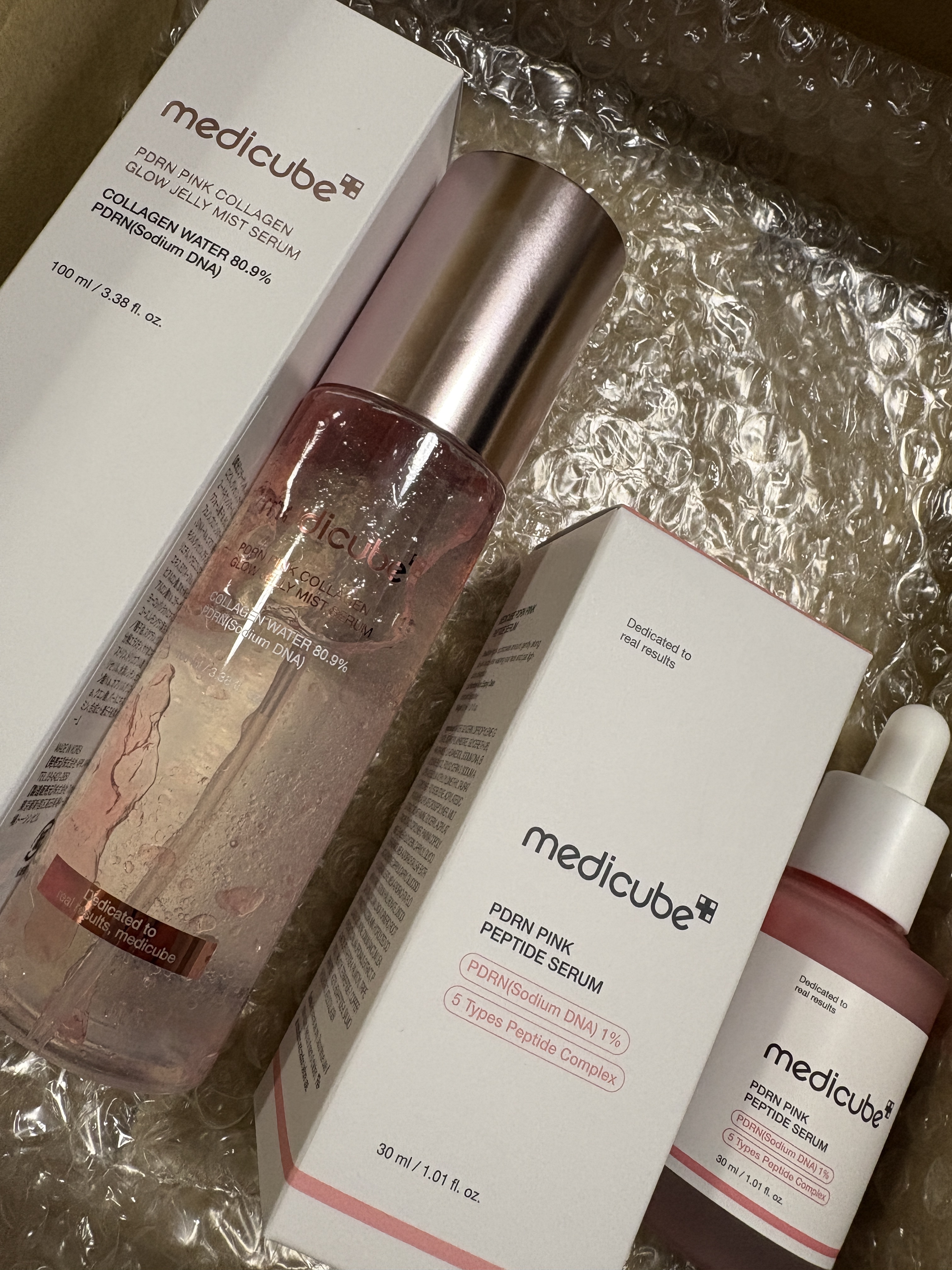 PDRNピンクゼリーセラムミスト/MEDICUBE/美容液を使ったクチコミ（1枚目）