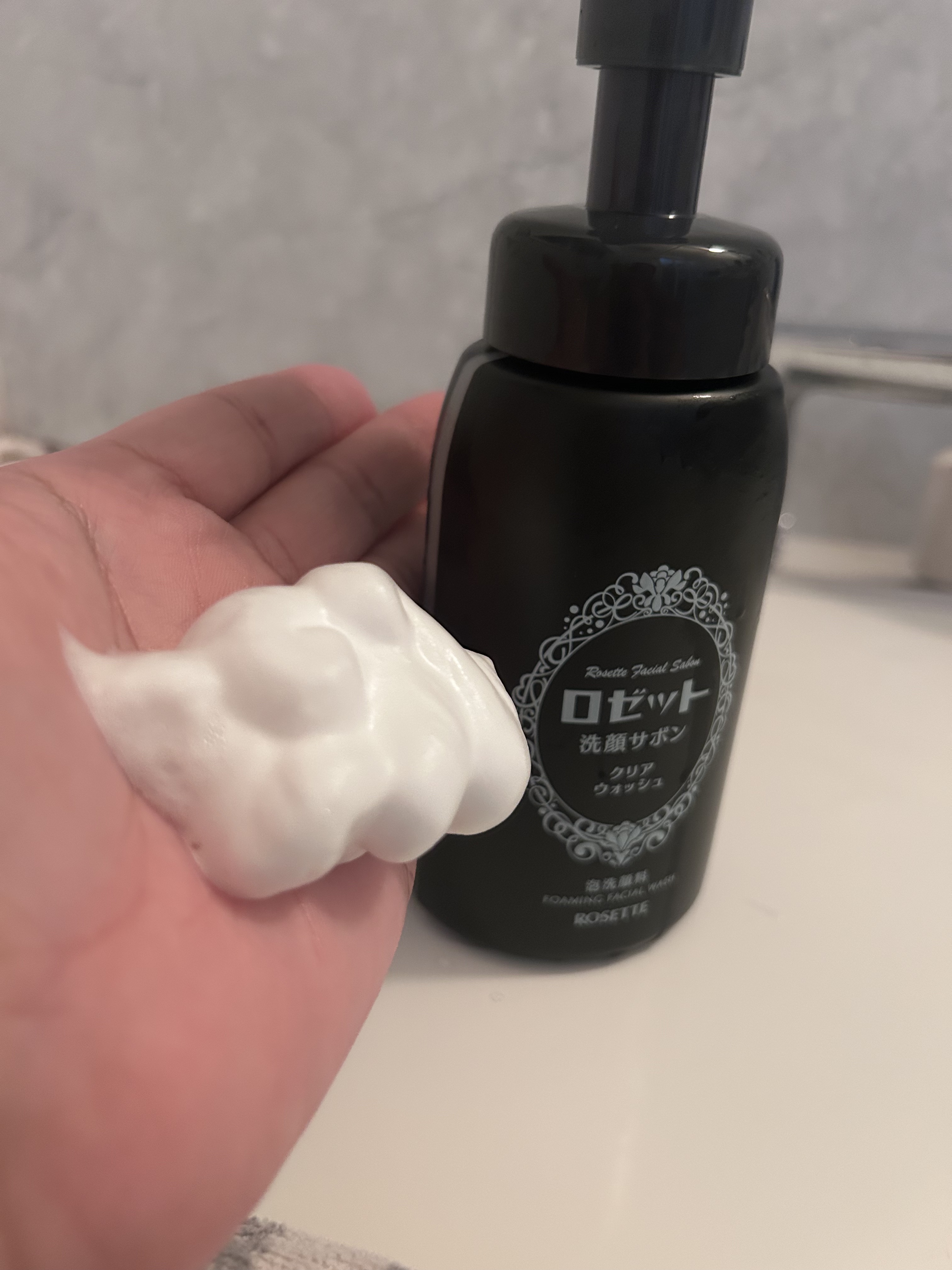 ロゼット洗顔サボン クリアウォッシュ/ロゼット/泡洗顔を使ったクチコミ（2枚目）