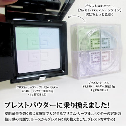 プリズム・リーブル/GIVENCHY/ルースパウダーを使ったクチコミ(2枚目)