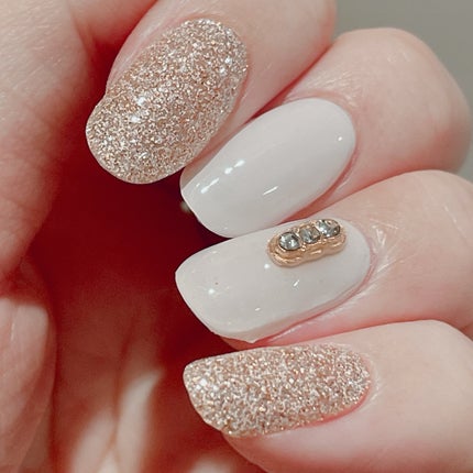 セミキュアジェルネイル(ハンド)/ohora/ネイルシールを使ったクチコミ(4枚目)