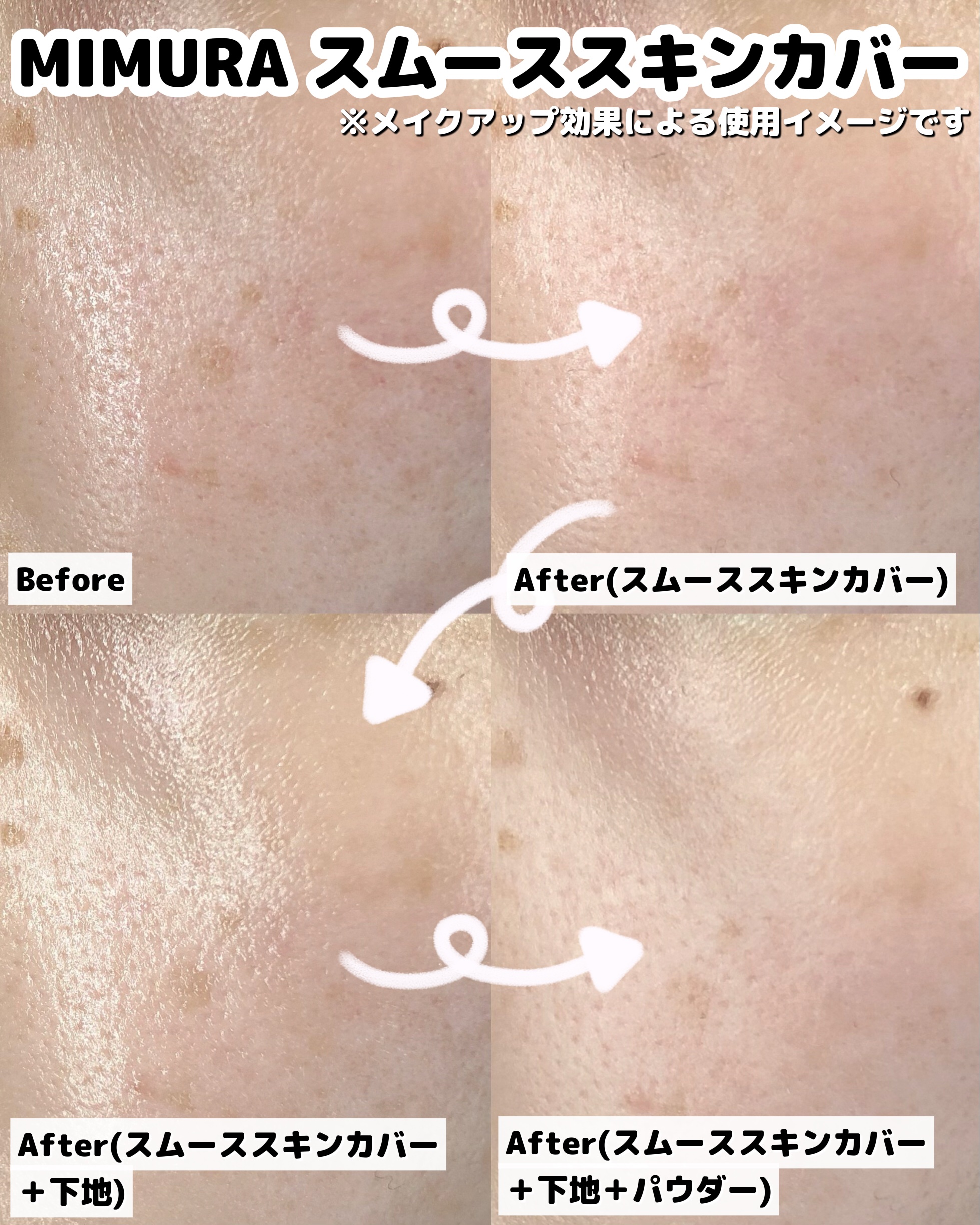 ミムラ スムーススキンカバー/MIMURA/化粧下地を使ったクチコミ（3枚目）
