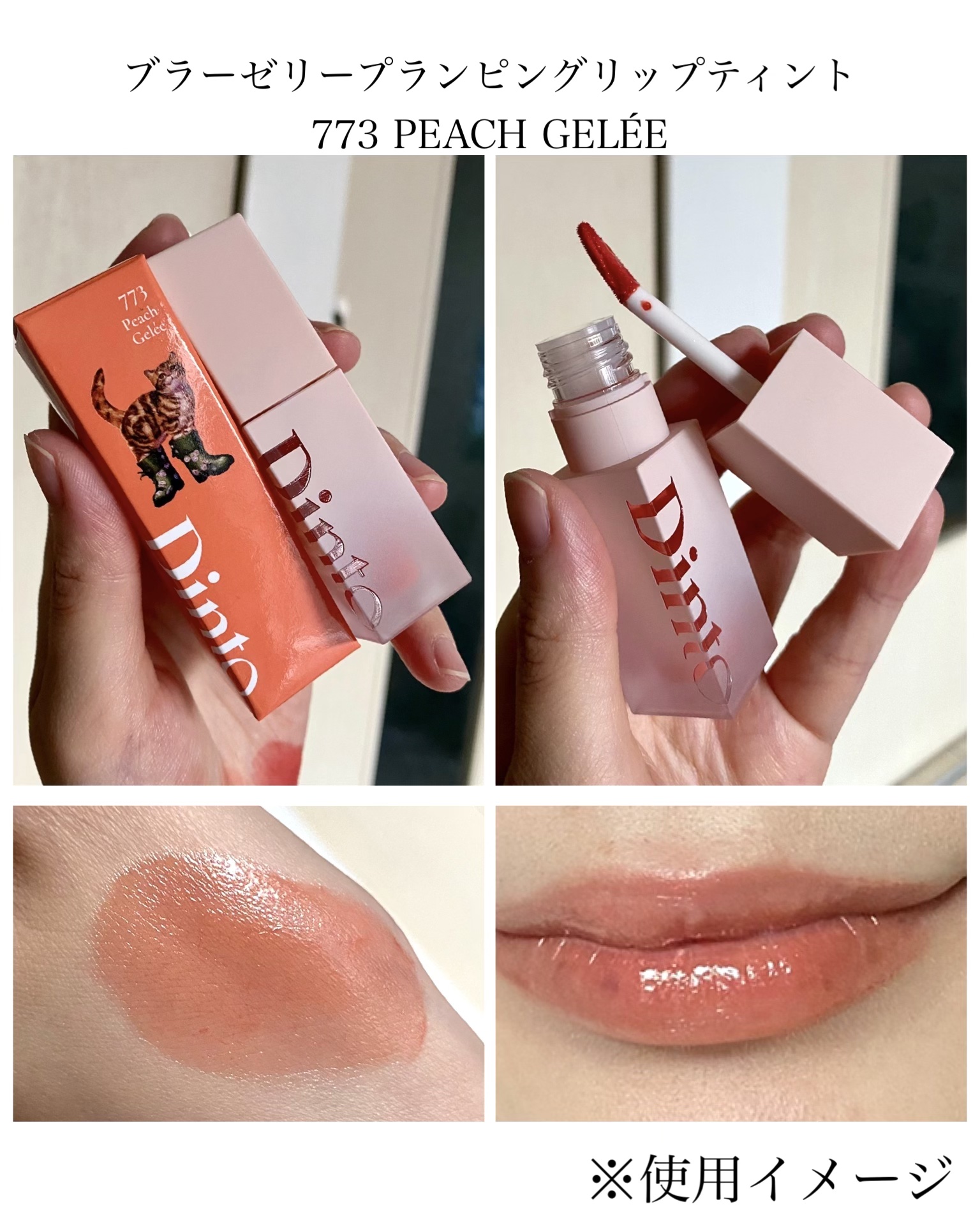 ブラーグロイリップティント/Dinto/リップティントを使ったクチコミ（3枚目）