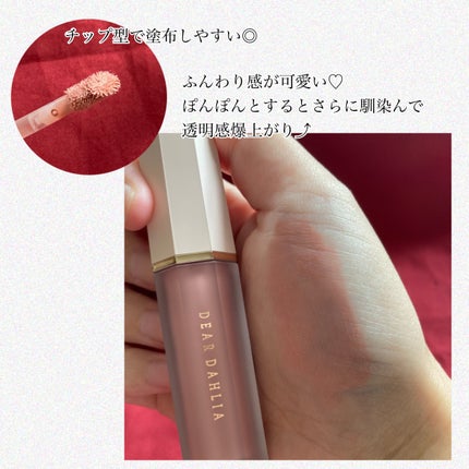 ペタルドロップリキッドブラッシャー/DEAR DAHLIA/リキッドチークを使ったクチコミ(2枚目)