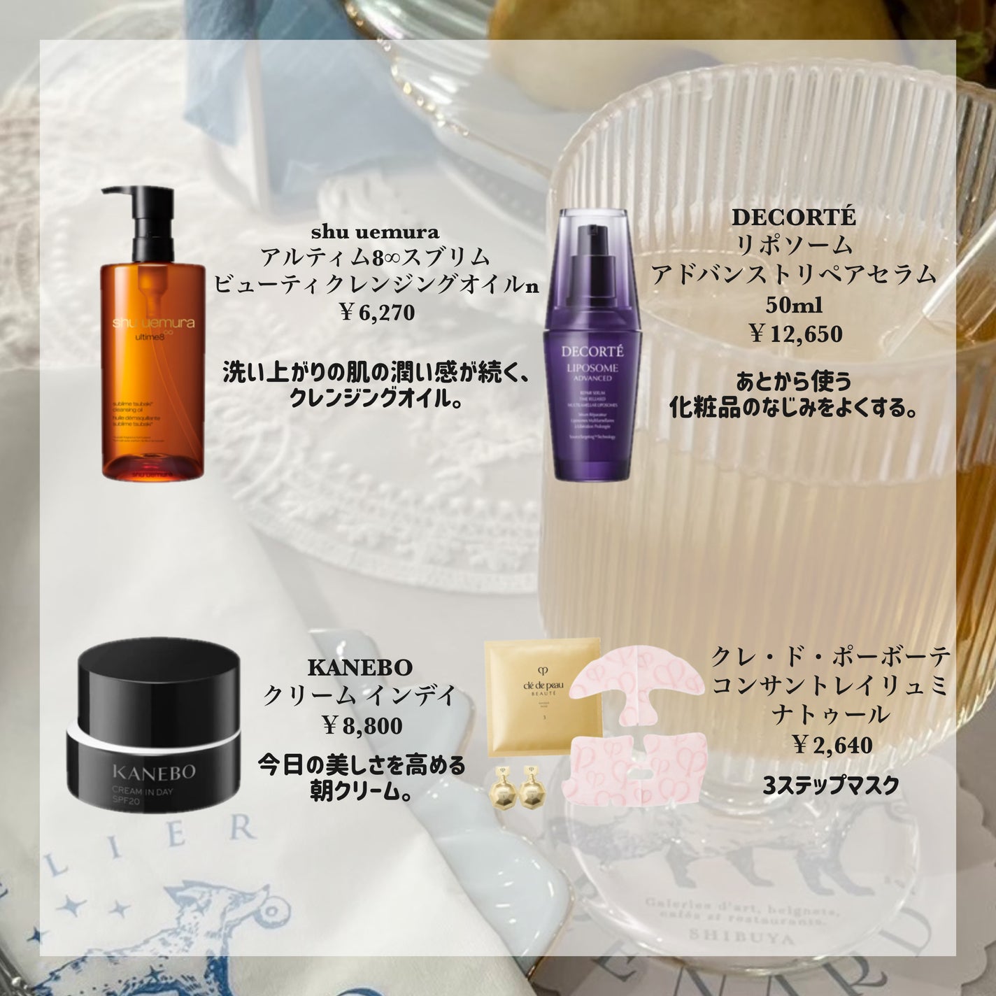 コンサントレイリュミナトゥール/クレ・ド・ポー ボーテ/スキンケアキットを使ったクチコミ(2枚目)