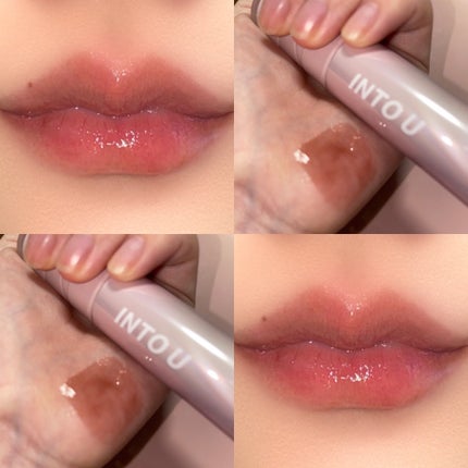 ジューシーパンピンググロス/INTO U/リップグロスを使ったクチコミ(4枚目)