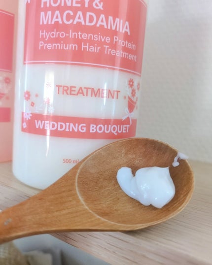 ハニー&マカデミア シャンプー&トリートメント『ウェディングブーケの香り』/KUNDAL/市販シャンプーを使ったクチコミ(5枚目)