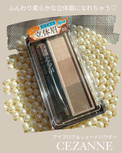アイブロウ&シェードパウダー/CEZANNE/パウダーアイブロウを使ったクチコミ(1枚目)