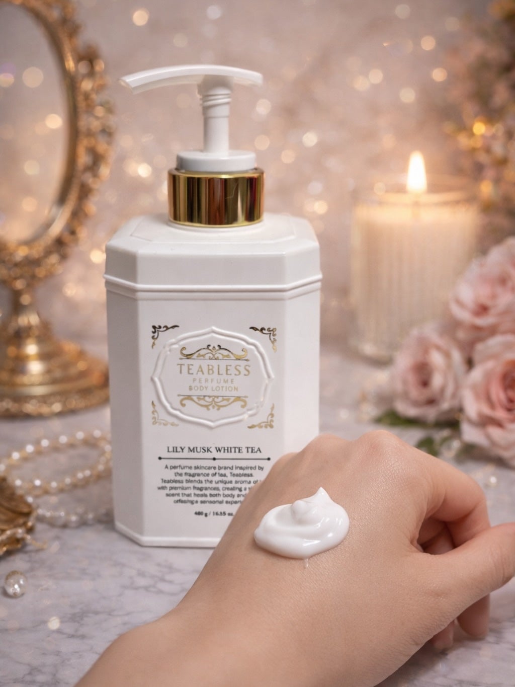 パフュームボディローション リリィムスクホワイトティー/TEABLESS/ボディローションを使ったクチコミ(2枚目)