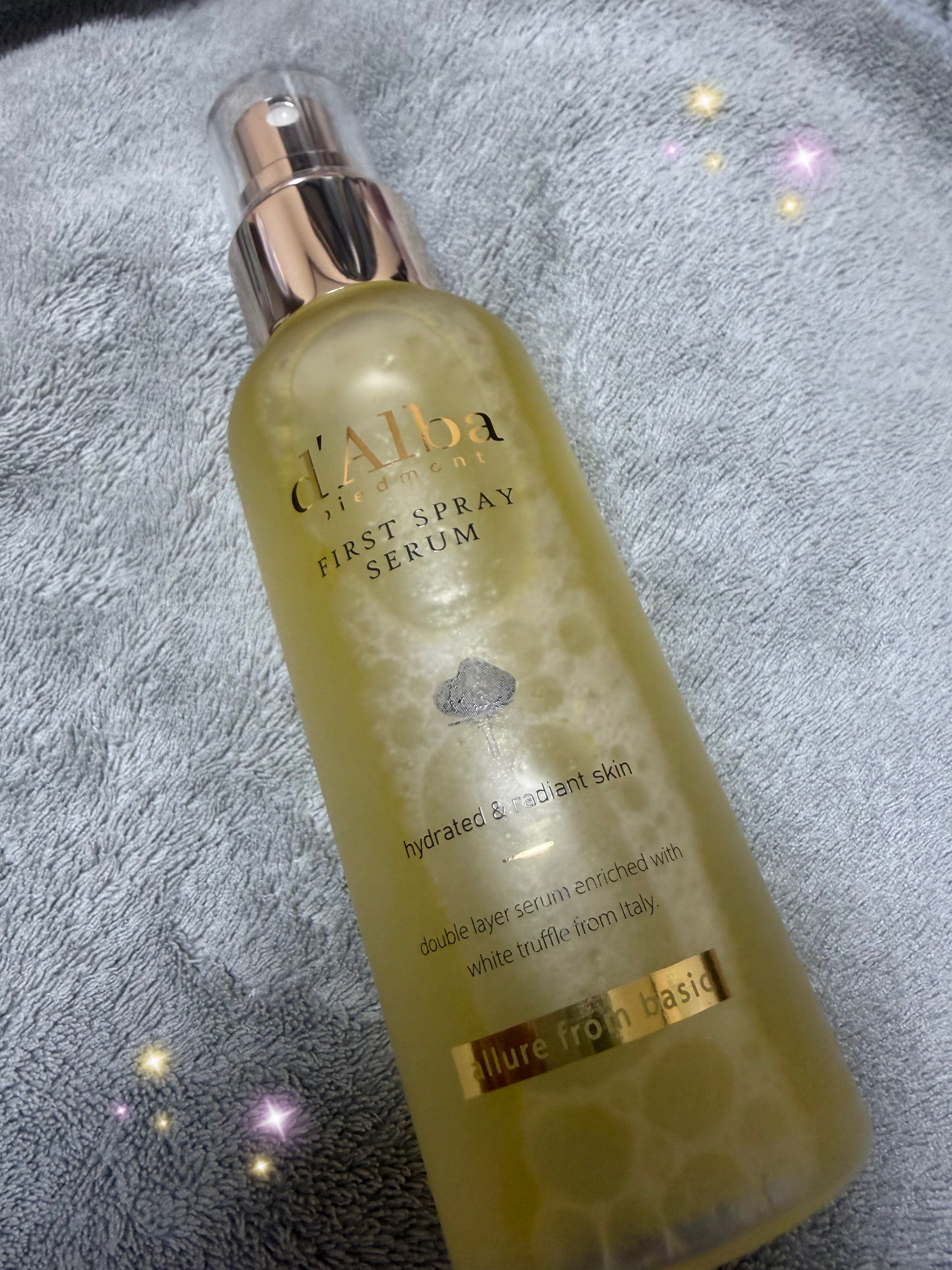 ダルバ ホワイトトリュフファーストスプレーセラム/ダルバ/ミスト状化粧水を使ったクチコミ（1枚目）