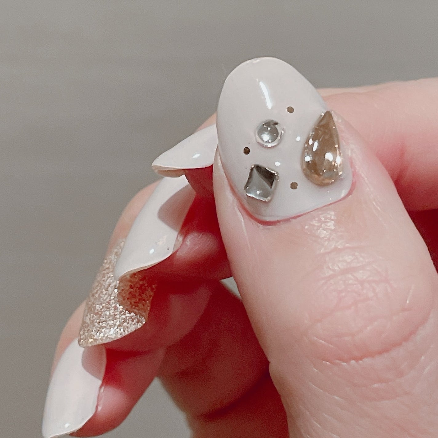 セミキュアジェルネイル(ハンド)/ohora/ネイルシールを使ったクチコミ(5枚目)