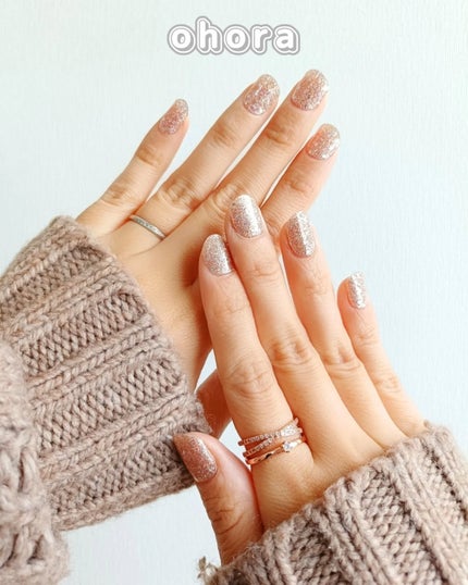 セミキュアジェルネイル(ハンド)/ohora/ネイルシールを使ったクチコミ(1枚目)