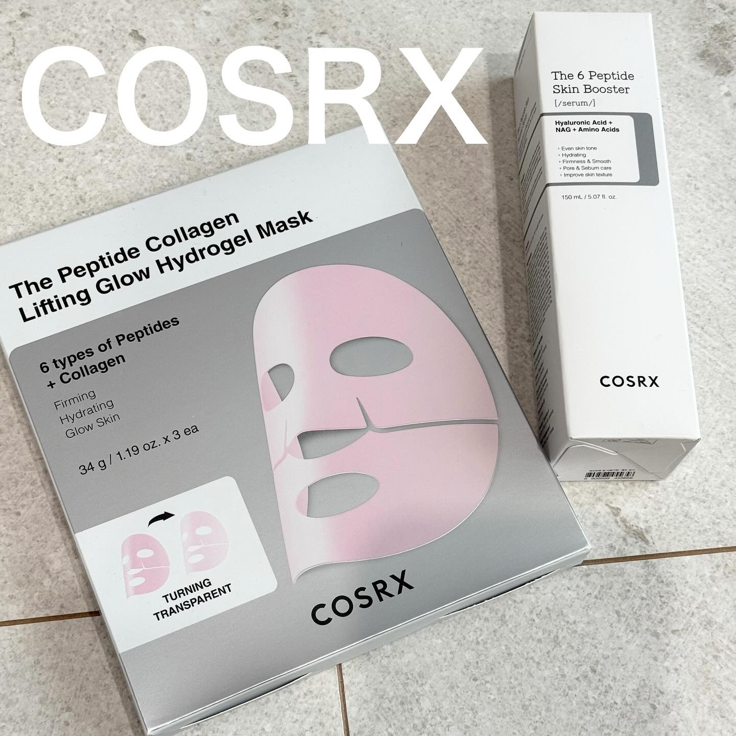 COSRX


・ザ・6ペプチドスキンブースターセラム
洗顔後のスキンケアの最初に使いやすい導入用の美容液！
さらっとしたみずみずしいテクスチャーなので
季節問わず使いやすそう✨
ポンプ式になっていて適量出しやすく、
150mLと大容量なの