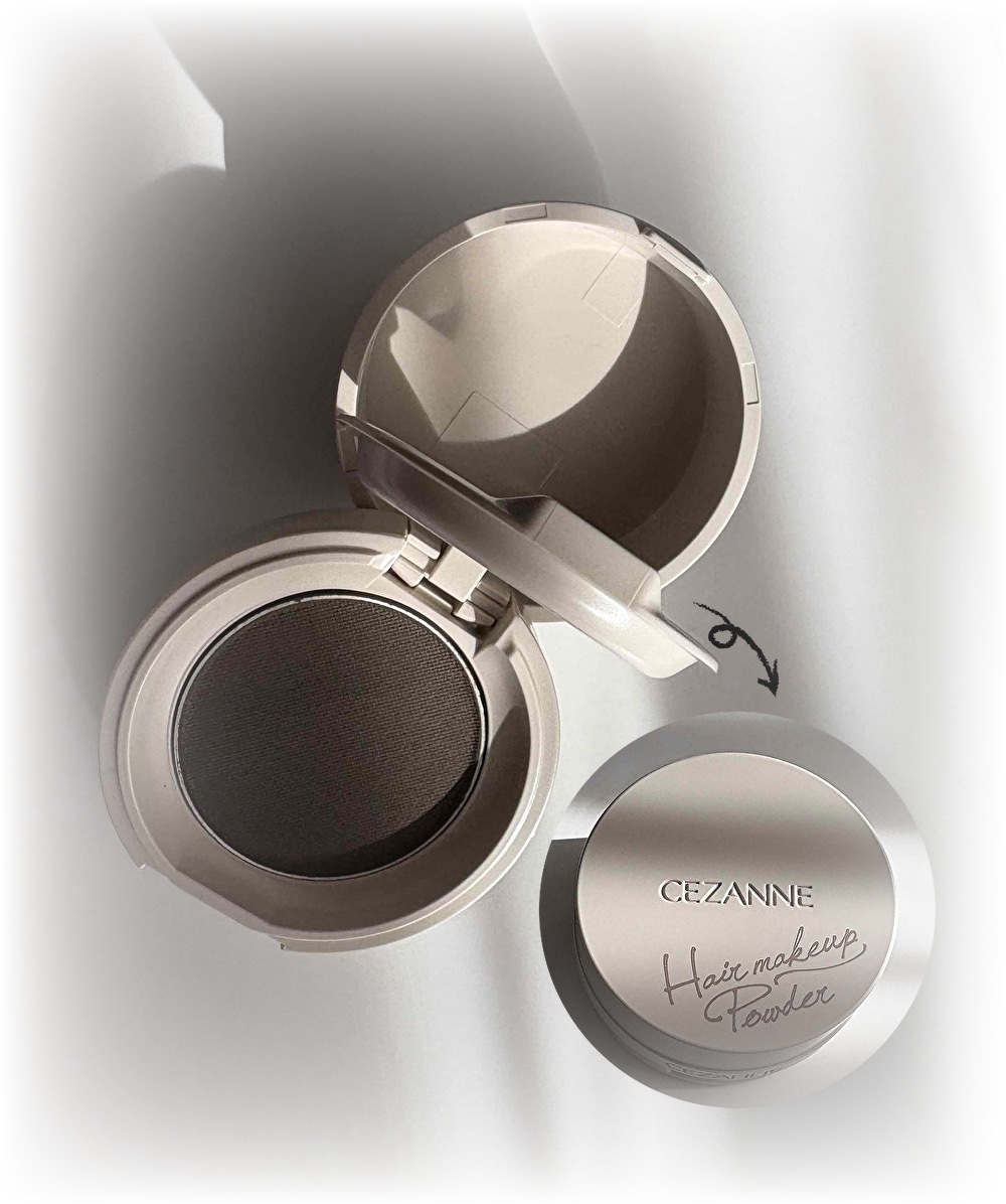 ヘアメイクパウダー なじみブラウン/CEZANNE/ヘアケア・スタイリングを使ったクチコミ（3枚目）
