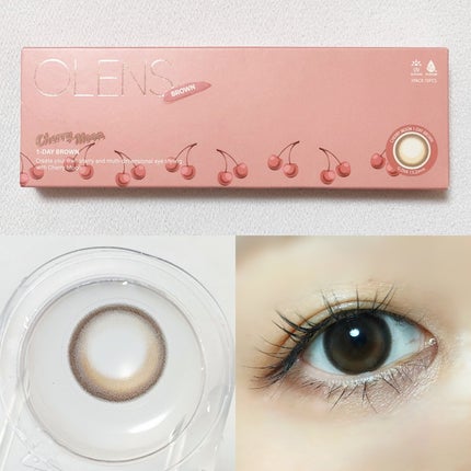 Cherry Moon 1day/OLENS/カラーコンタクトレンズを使ったクチコミ(2枚目)