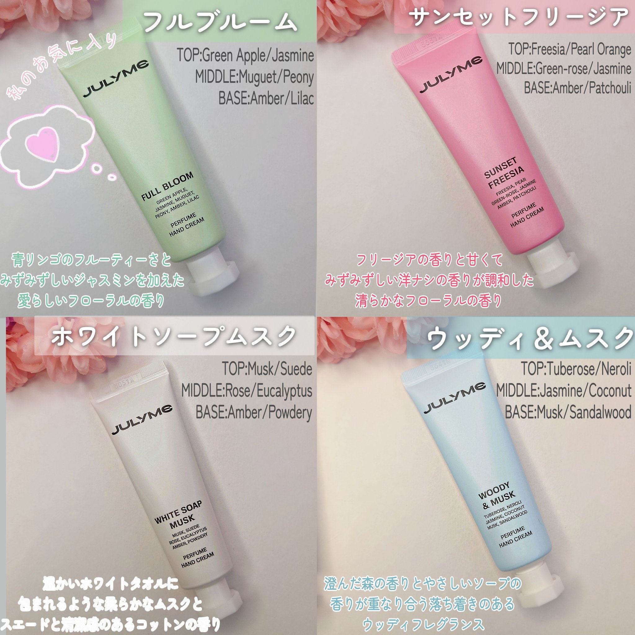 パフュームハンドクリーム/JUL7ME/ハンドクリームを使ったクチコミ（3枚目）