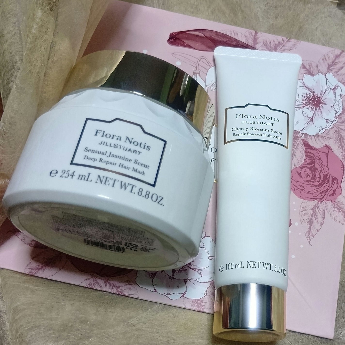 チェリーブロッサム リペアスムース ヘアミルク/Flora Notis JILL STUART/ヘアミルクを使ったクチコミ(4枚目)