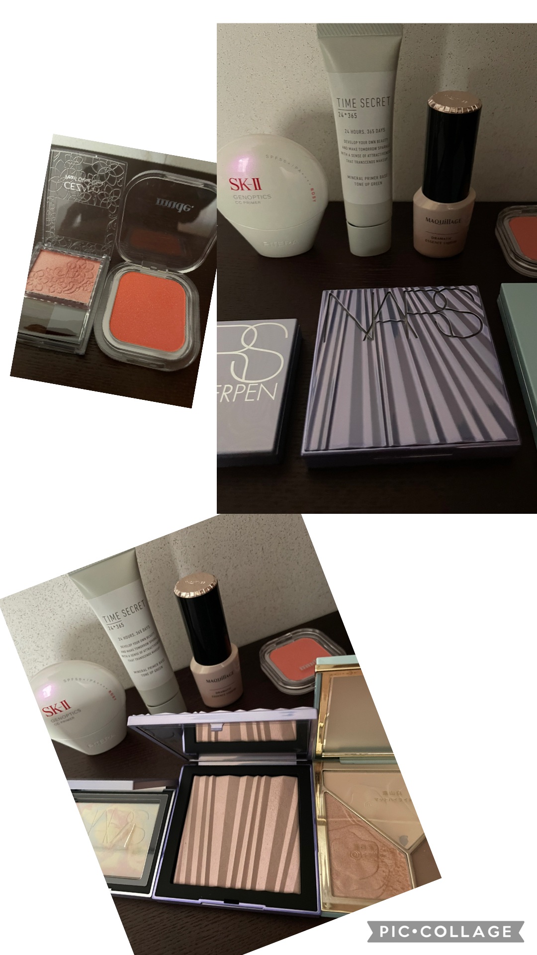 今日の使ったもの

mudeのハイライトを見てください。
こんな色。
チークみたいな。
もうチークとして使っています。
かわいい色ですよ。

NARSの凸凹したのはまだ売っていました。

これはボディにも使えるハイライト
というのですが、、