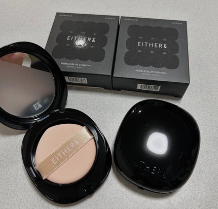 Pebble Blur Cushion/EITHER&/クッションファンデーションを使ったクチコミ(2枚目)