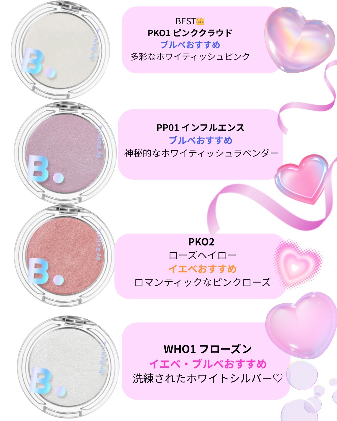 バニラコ　シルキーグロウハイライター PP01 インフルエンス/BANILA CO/パウダーハイライトを使ったクチコミ（1枚目）