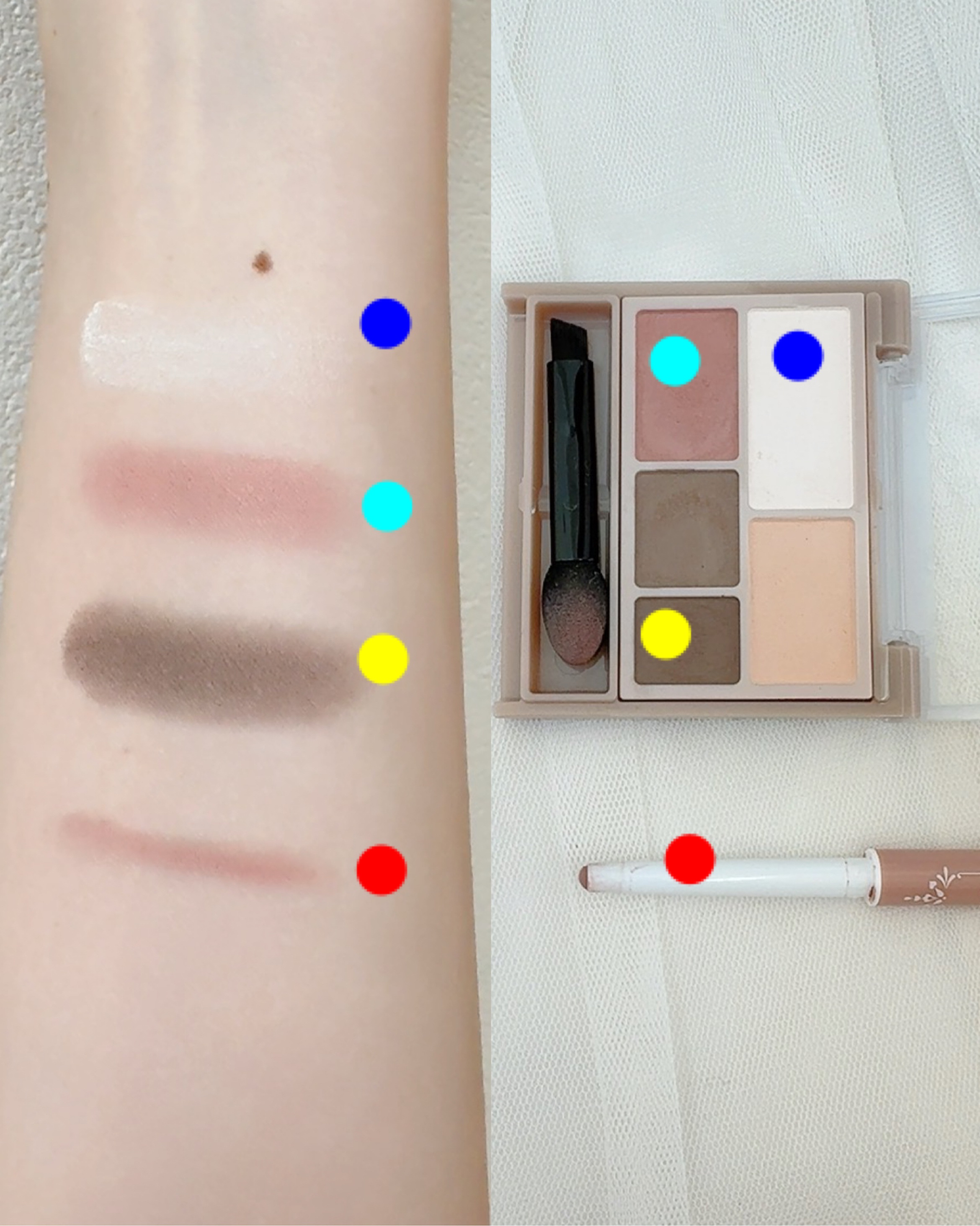 パーフェクトマルチアイズ/キャンメイク/アイシャドウパレットを使ったクチコミ（3枚目）