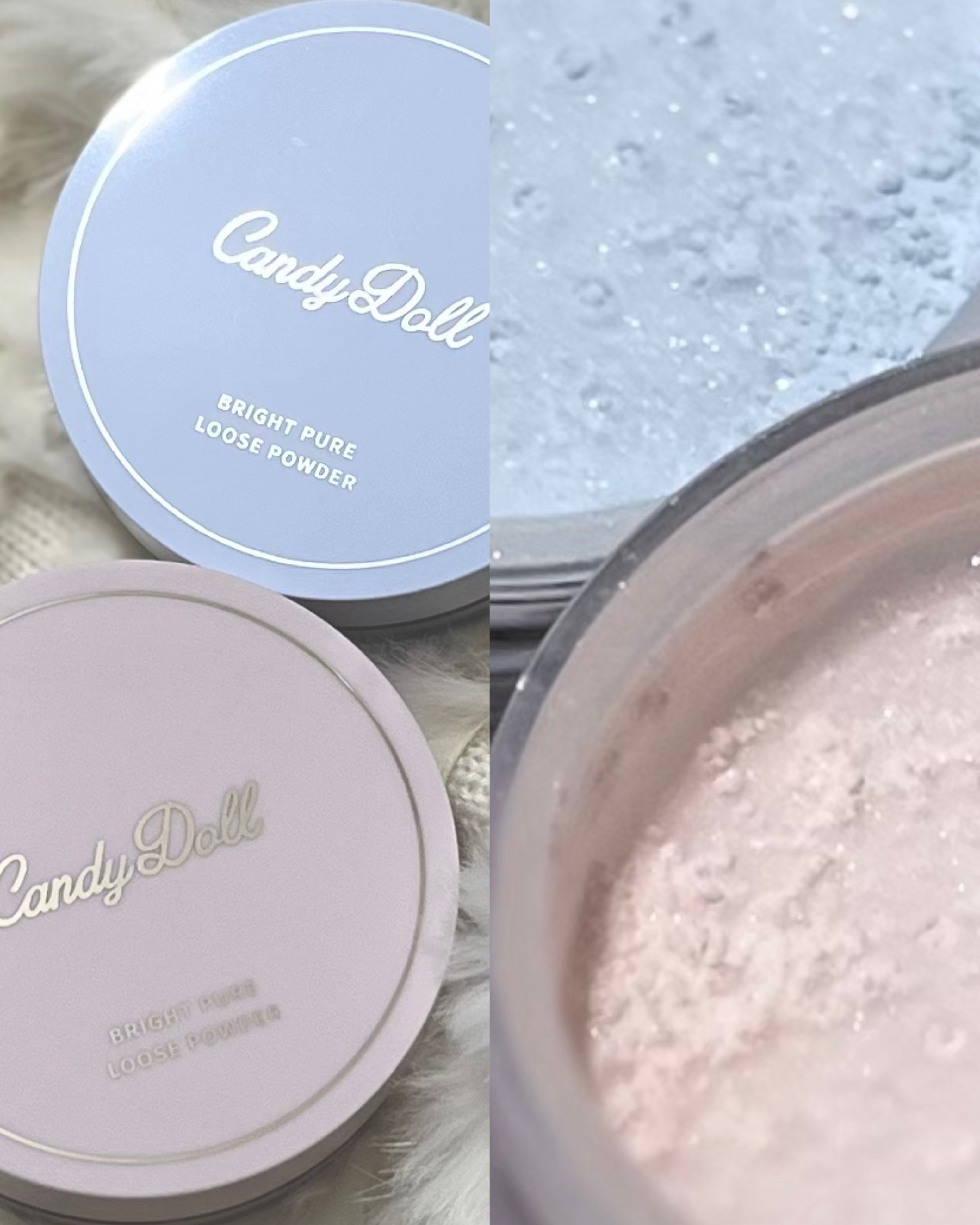 ブライトピュアルースパウダー プリズムリッチブルー/CandyDoll/ルースパウダーを使ったクチコミ（2枚目）