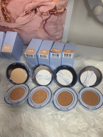 ウォーターレイヤーフィットクッション /ABOUT TONE/クッションファンデーションを使ったクチコミ(7枚目)