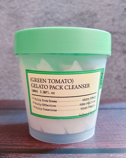 グリーントマトジェラートパッククレンザー/FULLY/洗顔フォームを使ったクチコミ(3枚目)