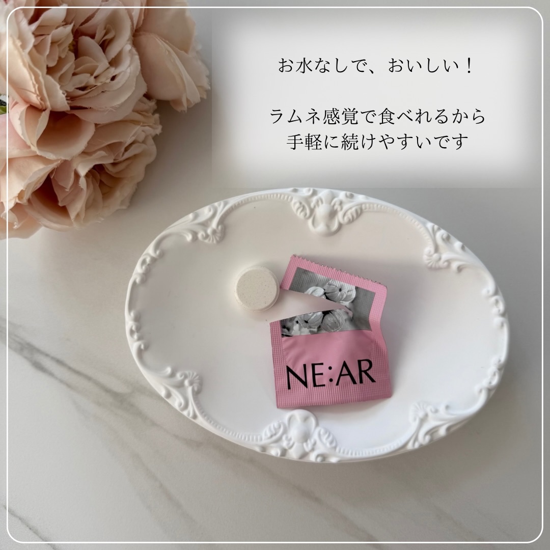 NE:AR ガルニシア　いちご味のクチコミ「🍓
⁡
⁡
＼発売と同時に韓国オリーブヤングで1位を獲得／
⁡
⁡
▫️ NEAR  
.....」（2枚目）