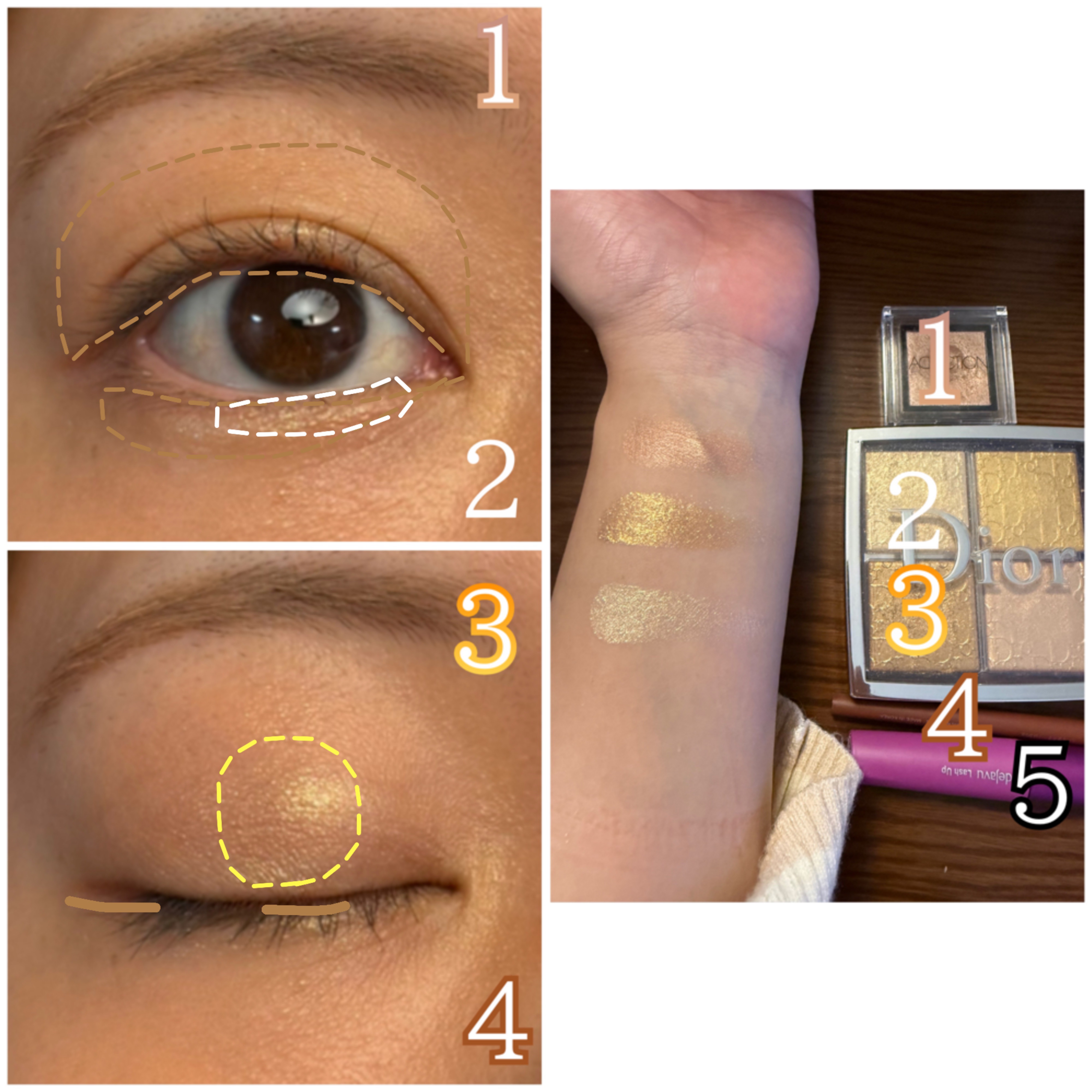 バックステージ グロウ マキシマイザー パレット/Dior/ハイライトを使ったクチコミ（3枚目）