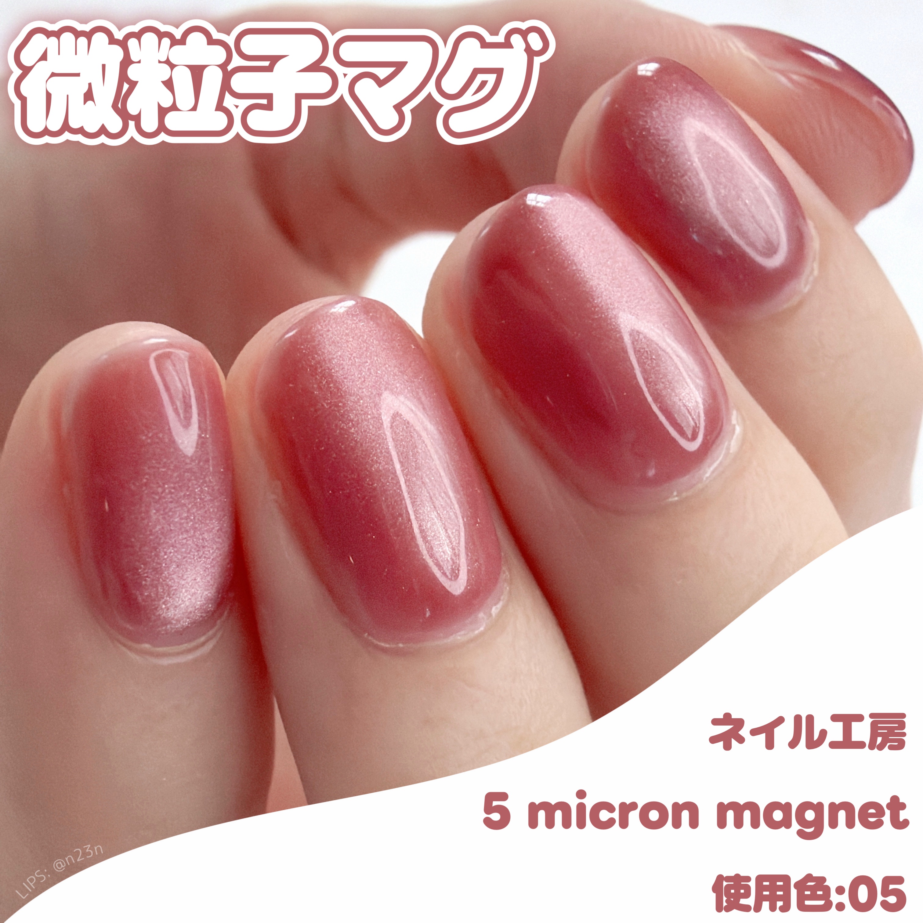 5ミクロンマグネット/ネイル工房/ジェルネイルを使ったクチコミ（1枚目）