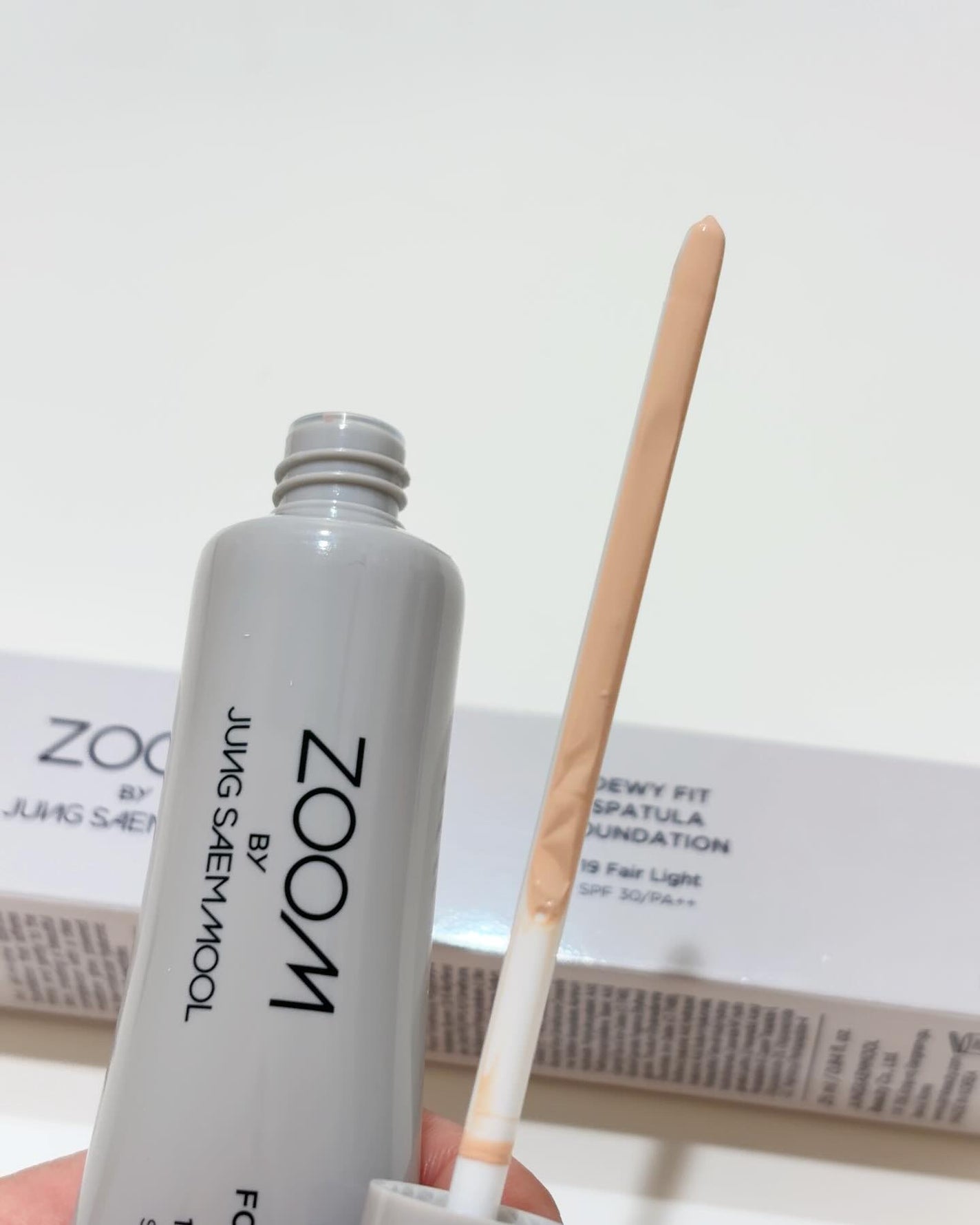 ズーム バイ デューイフィット スパチュラ ファンデーション/JUNG SAEM MOOL/リキッドファンデーションを使ったクチコミ(2枚目)