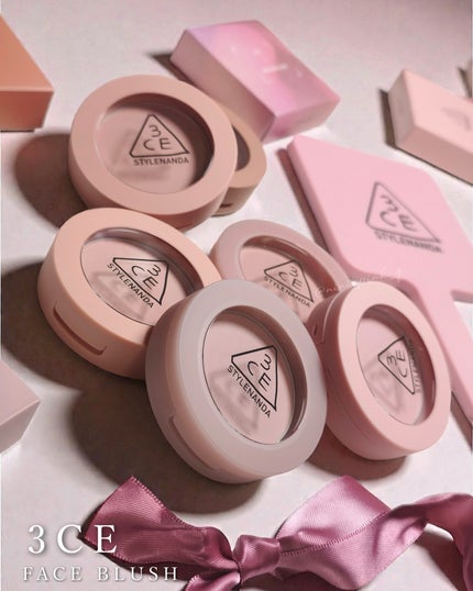 3CE フェイスブラッシュ フールインラブ/3CE/パウダーチークを使ったクチコミ(2枚目)