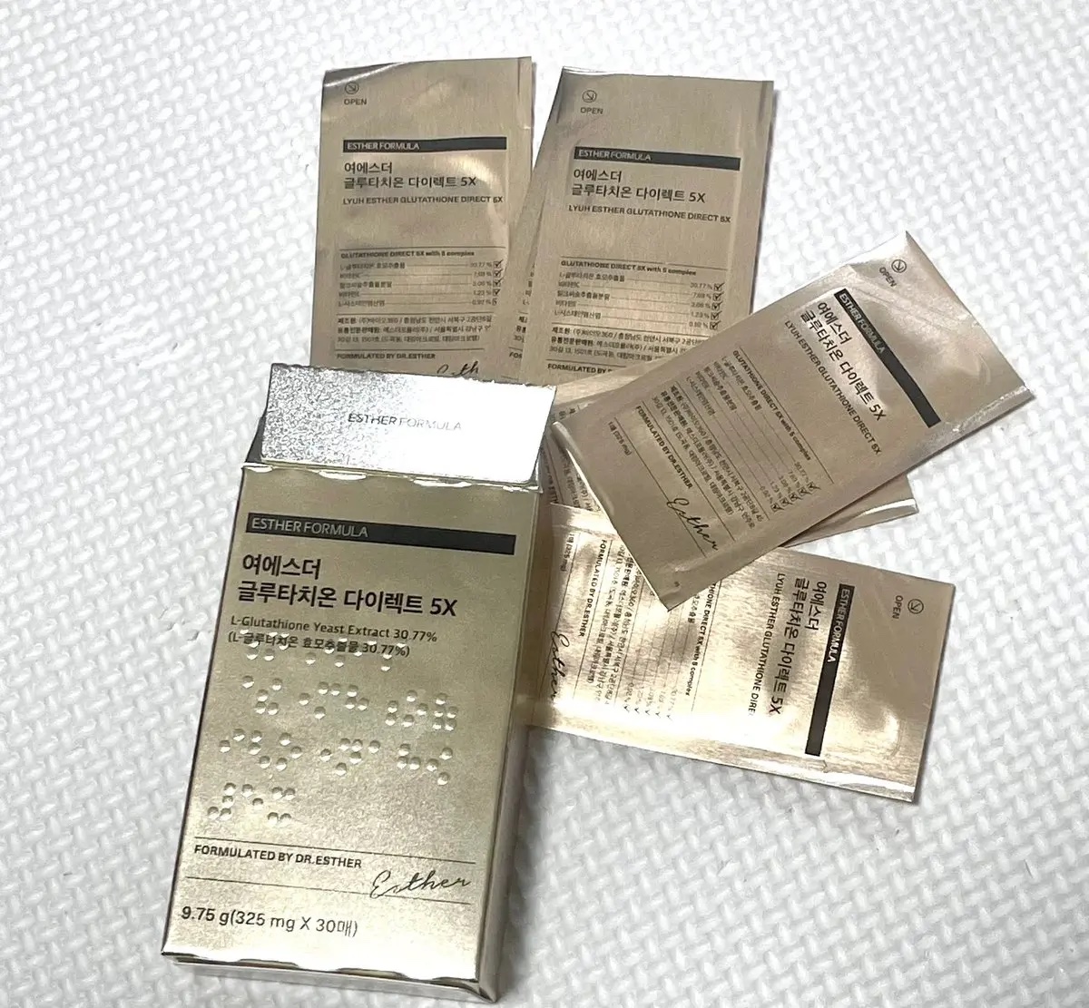 ヨエスターグルタチオンダイレクト５X/ESTHER FORMULA/美容サプリメントを使ったクチコミ（3枚目）