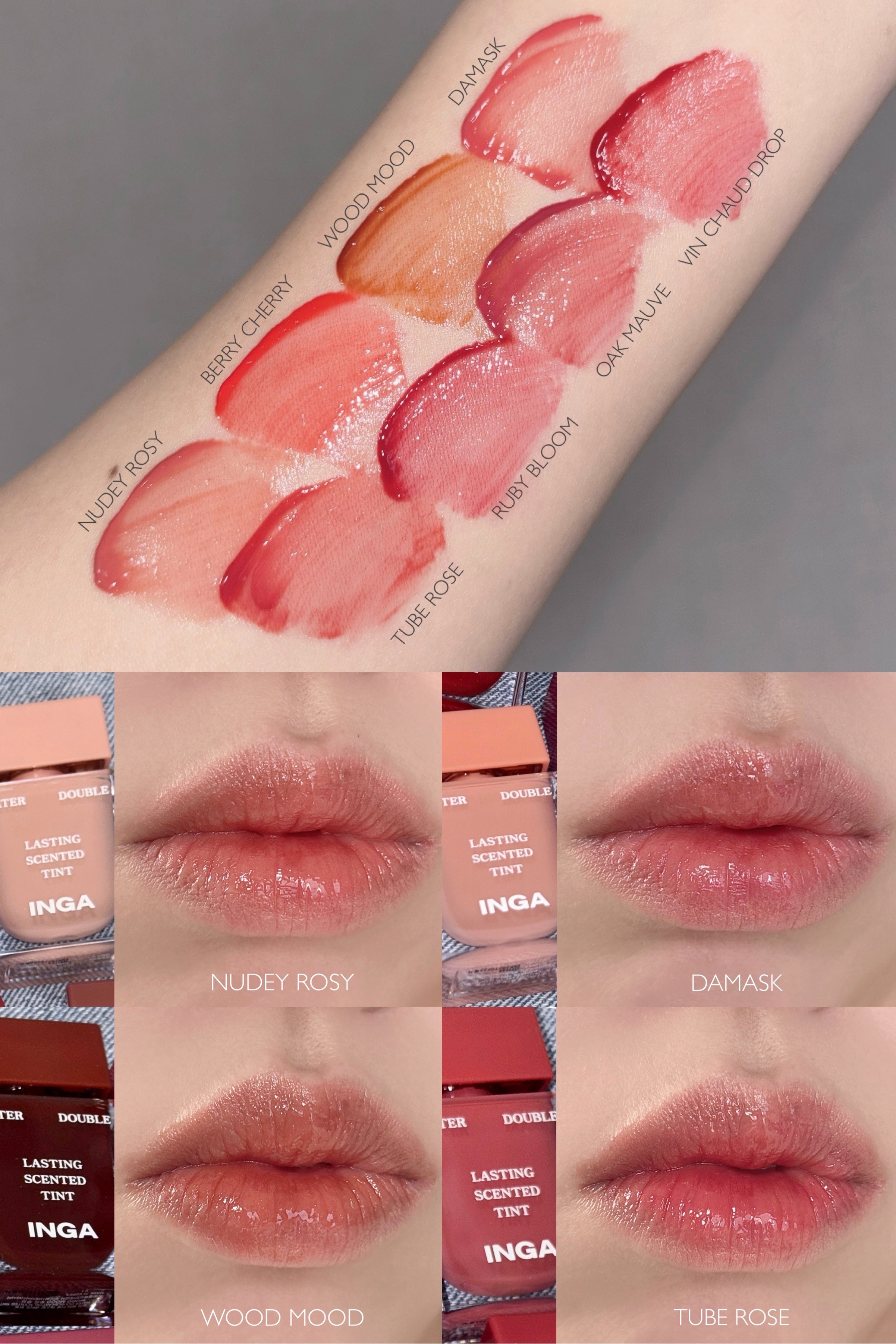 ウォーターダブルラスティングセンティッドティント/INGA/リップティントを使ったクチコミ（2枚目）