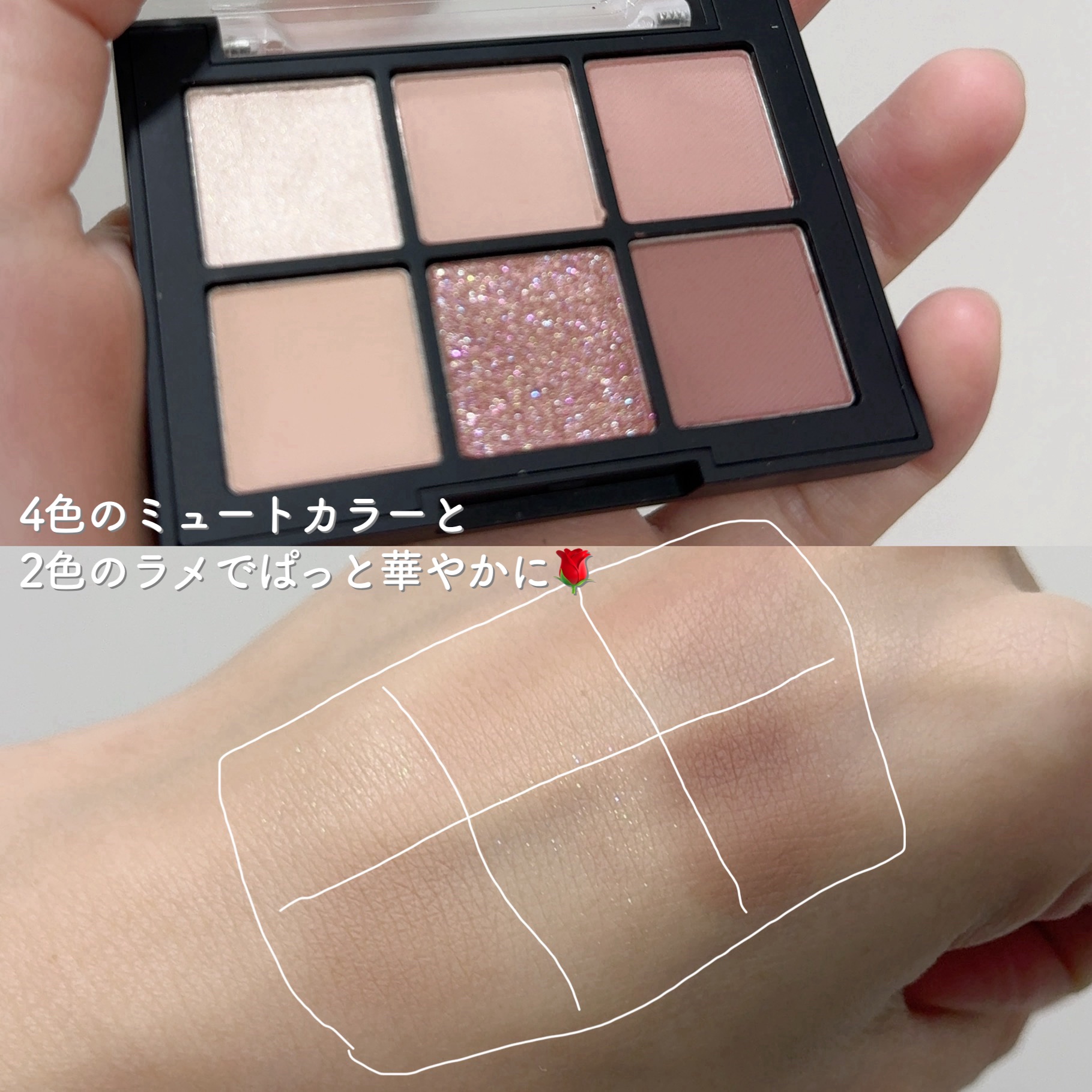 ブラーフィニシュシャドウパレット/Dinto/アイシャドウパレットを使ったクチコミ（3枚目）