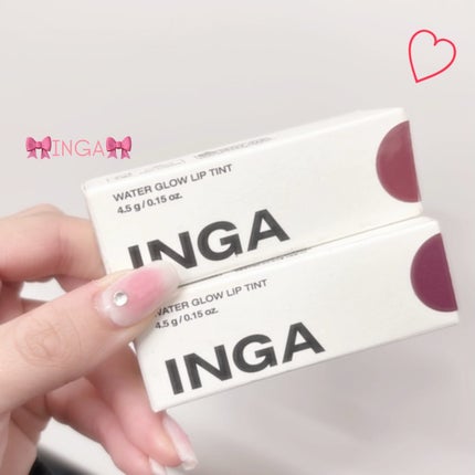 ウォーターグローリップティント/INGA/リップティントを使ったクチコミ(1枚目)