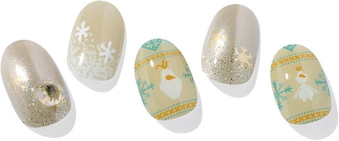 セミキュアジェルネイル(ハンド) N Olaf's Happy Days(Disney collection -Frozen Holiday Collection-)