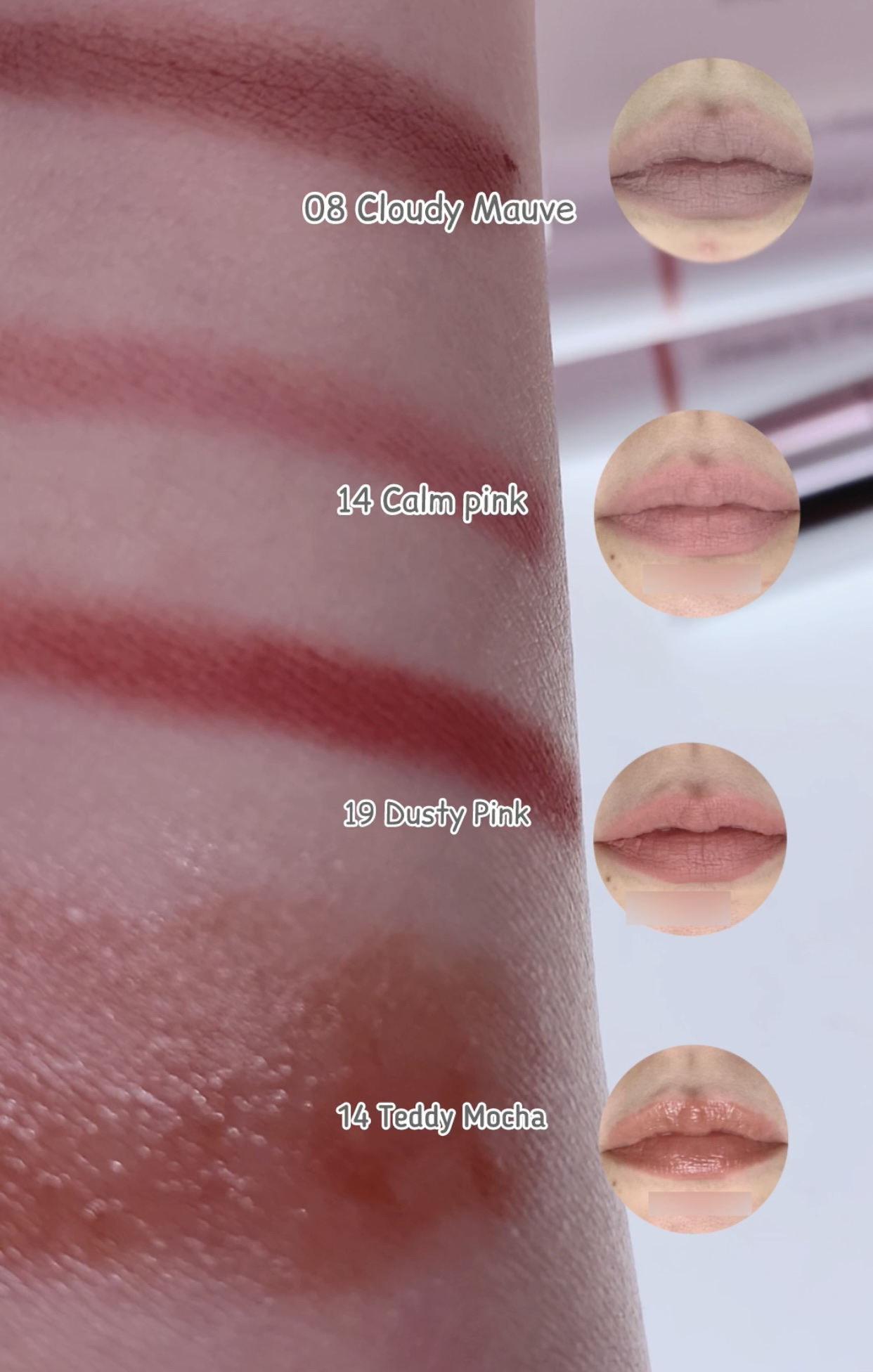 ドットオンムードリップペンシル 08 クラウディーモーブ/Heart Percent/リップライナーを使ったクチコミ（3枚目）